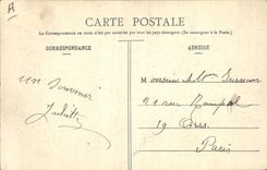 Vintage Postcard Prefecture of the Meuse Frontage on the place Reggio Bar the Duke