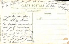 Vintage Postcard Militaria Infantry of line Drum Flag