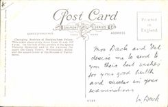 Vintage Postcard Militaria Changing sentries At Buckingham Palace