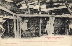 CPA Mine Mines Mineurs Extraction dans une veine moyenne