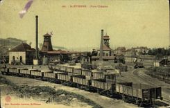 CPA Mine Mines St Etienne Puits Chatelus