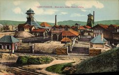 CPA Mine Mines Saint Etienne Mines de la Loire Puits Chatelus