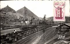 Vintage Postcard Mines Mines Saint Etienne Shaft coal Mine Couriot and Cahtelus