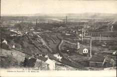 CPA Mine Mines Le Creusot en 1903 Vue generale des usines Schneider Cote Est