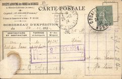 Vintage Postcard Mines Mines Company of the Mines of Dourges Puits Field mouse and Field mouse (a)