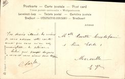 CPA Fantaisie (dessin a la main) Paysage Cygnes 