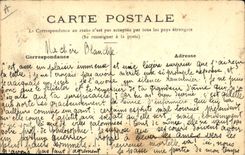 CPA Fantaisie (dessin a la main) Dictee musicale 