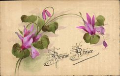 CPA Fantaisie (dessin a la main) Fleurs 