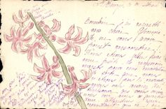 CPA Fantaisie (dessin a la main) Fleurs 
