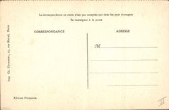 CPA Fantaisie (dessin a la main) Fleurs Dahlia 