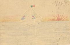 CPA Fantaisie (dessin a la main) Bateau 