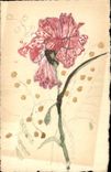 CPA Fantaisie (dessin a la main) Fleurs 