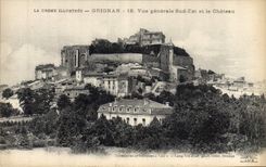 Vintage Postcard Grignan Vue general South Is and the Castle