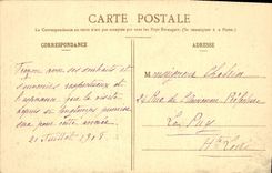 Vintage Postcard Rouen Old Castle of Philippe Auguste Ruines of the Tower of the Virgin