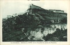 Vintage Postcard Castle the Edifiee citadel according to the plans of Vauban