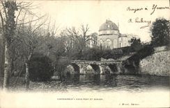 Vintage Postcard Chateauneuf Castle Old bridge and keep