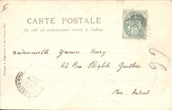 Vintage Postcard Chateauneuf Castle Old bridge and keep