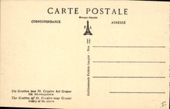 Vintage Postcard Caves of Cezaire Saint close Fatty the gallery of the alcove
