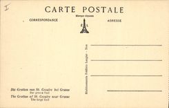 Vintage Postcard Caves of Cezaire Saint close Fatty the big room