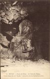 Vintage Postcard Caves Royat Cave of the dog genius of the volcano