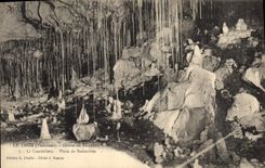 CPA Grottes Le Thor Grotte de Thouzon Pluie de stalactites