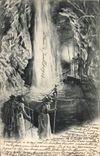 CPA Grottes St Maurice Interieur de la grotte aux fees