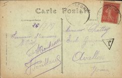 CPA Grottes Arcy sur Cure Les grottes le cabinet du prince et le cierge Pascal