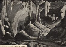 Vintage Postcard Caves of Betharram Room of Vesuvius