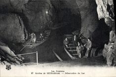CPA Grottes de Betharram Debarcadere du tunnel