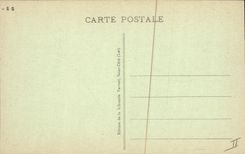 Vintage Postcard Caves Padirac Stalagmites towards the Step of the crocodile