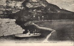 Vintage Postcard Padirac Caves the lake of Gours