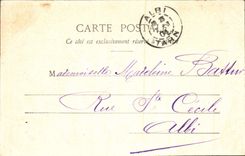 Vintage Postcard Fantasy Child the day of Suzette Letter-box