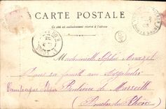 Vintage Postcard Law courts Besancon Frontage of the Street of the Arsenal