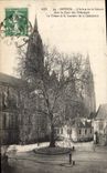 Vintage Postcard Law courts Bayeux the tree of freedom in the court of the Courts the Treasury and the sacristy of the cathedral