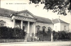 Vintage Postcard Law courts Blois