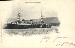 CPA Bateau de Guerre le Bruix