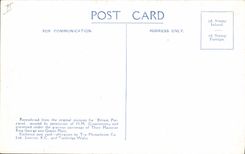 Vintage Postcard Warship HMS Barham Sister ship to HMS Queen Elizabeth