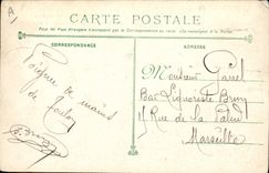 Vintage Postcard Warship Bugeaud Croiseur has brbette