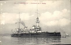 CPA Bateau de Guerre Brennus Cuirasse de 1er rang