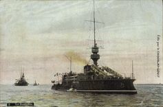 CPA Bateau de Guerre Le Bouvines
