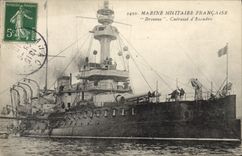 CPA Bateau de Guerre Brennus Cuirasse d'escadre