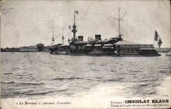 CPA Bateau de Guerre Le Brennus Cuirasse d'escadre 