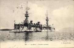 CPA Bateau de Guerre Le Bruix Croiseur Cuirasse