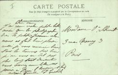 Vintage Postcard Warship Cherbourg the Ram Against destroyer