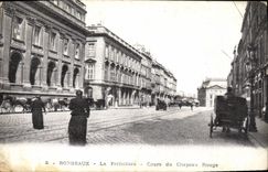 Vintage Postcard Prefecture Course of the Red Hat Bordeaux