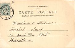 Vintage Postcard Brignoles Under Prefecture Old castle Children