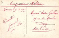 Vintage Postcard Prefecture Besancon Frontage on the park