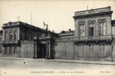 Vintage Postcard Trawl-nets on the Marne the Hotel of the Prefecture