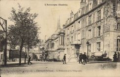 Vintage Postcard Prefecture and the Telegraph Clermont Ferrand