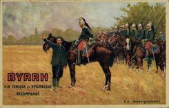 Vintage Postcard Militaria Byrrh Wine tonic information